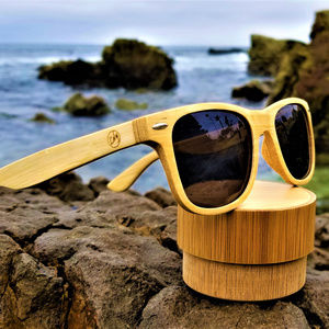 Bamboo Sunglasses with Grey Lenses Handmade